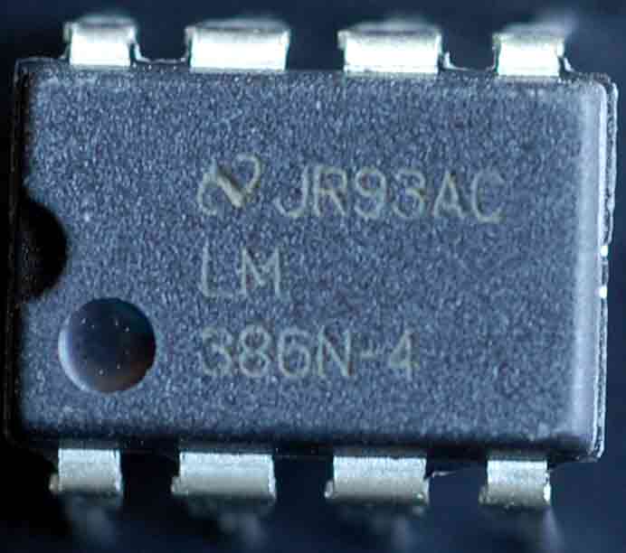 [LM386N-4 chip picture - 
click for larger version]